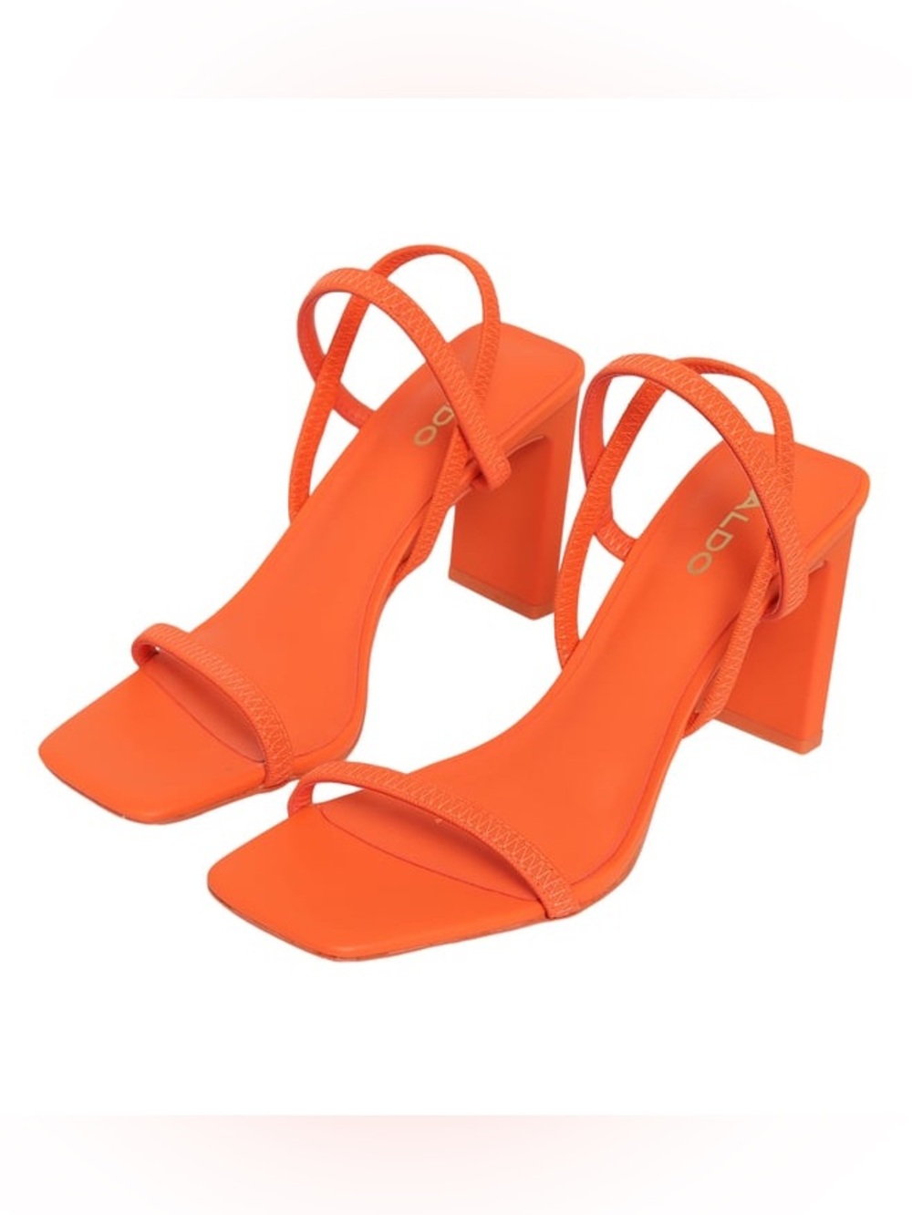 Aldo Women’s Kylie Orange Block Heel Sandal